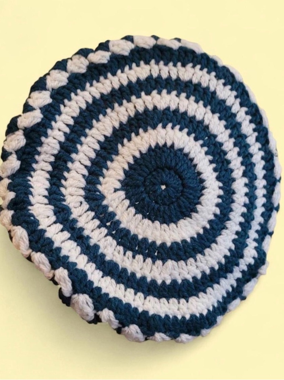 Handmade crochet beret